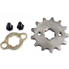 420 프론트 엔진 스프로킷 톱니 125CC 14 10 더트 교체 액세서리 19 15 18 피트 110CC 70CC 17 12 16 바이크 17MM 13, 13T
