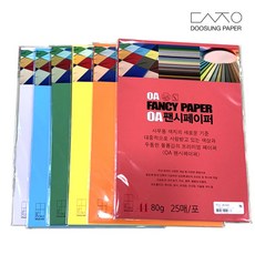 두성종이 OA팬시페이퍼 A4 80g 25매 칼라 복사용지, 검정색(P25)