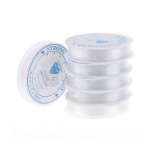 우레탄 줄 투명 탄성 비즈 공예 팔찌 목걸이 0.4mm-1.0mm, 0.4mm, 1개