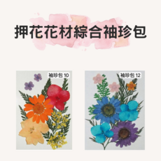 押花花材綜合袖珍包 天然乾燥花素材 DIY手工藝裝飾, 多種顏色