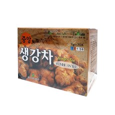 중앙 생강차 20T X 10개(1박스) 일회용국산차 전통차 쌍화차, 8g, 20개입