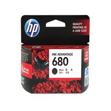 (HP) 정품잉크 No.680 F6V27AA 검정 (DJ2135/480매), 1개