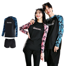 로이몬스터 체형커버 상하의 2장세트 인디고오버핏래쉬