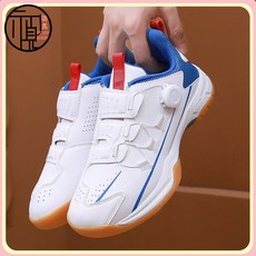 新款紐扣羽毛球鞋男鞋專業網球運動鞋透氣耐磨防滑牛筋底排球鞋女