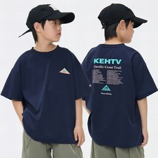 베비포 오버핏 백레터링 반팔티 -EH3