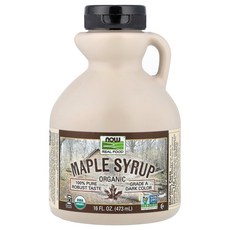 나우푸드 Real Food 메이플 시럽 A등급 짙은 색 473ml(16fl oz), 473ml, 1개
