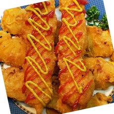 순살 치킨 후라이드 닭꼬치 1kg 100g 10개 봉레스치킨, 1개