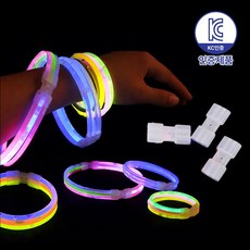 로앤제이 야광봉 야광 소품 스틱 팔찌 클럽 콘서트 축제 할로윈 파티용품, 1개, 3단팔찌