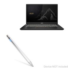 BoxWave MSI Summit E14와 호환되는 스타일러스 펜 - AccuPoint 액티브 스타일러스 울트라 파인 팁이 있는 전자 메탈릭 실버, BoxWave MSI Summit E14와 호환되는 스