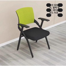 접이식 강의실 강당 연수원 책걸상 책상의자 일체형, 그린 의자