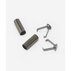퀼트스타 스트링 끈 마감장식 마감캡_메탈그레이, 2개, 메탈그레이