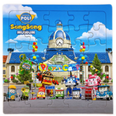 POLI 波力拼圖30片，救援小英雄系列，幼兒啟蒙拼圖，培養專注力與手眼協調, 1個, 多色, 30片