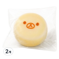 말랑이 슬랑이 머드촉감 스트레스볼 스퀴시 오뎅무 쿠마, 옐로우, 180g, 2개