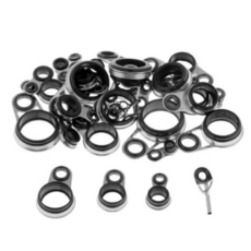 STK 캐스팅 낚싯대 가이드 팁 링 수리 키트 직경 1.0-14mm, 4개, 은