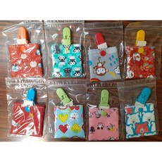 手工製作嬰兒奶嘴袋/平安符袋, 1個, 中(奶嘴袋/平安符袋)