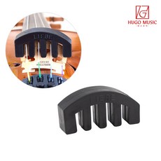 위고뮤직 바이올린 고무 4구 약음기 뮤트기, 1/2 . 1/4 전용, 1개