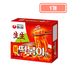 농심 생생 납작 떡볶이면, 258g, 1개