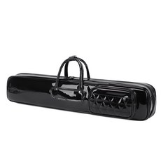 죽관 피리 케이스 대나무 보관 가방 에나멜 가죽 백팩형 경량 하드케이스 악기 보관용, 1개, 90cm 블랙