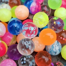 투명 반짝이 혼합 탄력볼 10p 25mm 실내 놀이 체육 수업 활동 교구 어린이, 1개, 상세페이지 참조