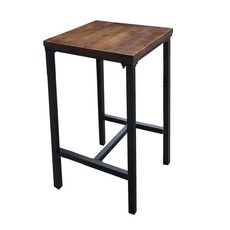 高腳椅 吧台椅 酒吧椅 咖啡吧椅 咖啡奶茶店酒吧陽台鐵藝實木室戶外露天方形高腳吧台桌椅子商家用, 1個