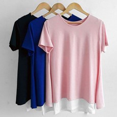 F 쿨 레이어드 수유티 임산부 수유복 빅사이즈 임부복 159837