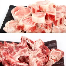 한우사골 1kg 잡뼈 1kg 세트포장 뼈전문 사골 깊은맛 보양식