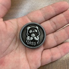 성인용 프리미엄 금속 피젯 코인 및 콤보 스트레스 해소 장난감 세트 silver, 판다오레오 앤틱실버