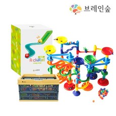 브레인숲 아키레일 자이언트 136PCS 구슬굴리기 롤러코스터(전용칼라박스)