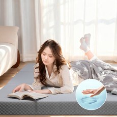 라이프소 두툼한 3단 접이식 매트리스 7cm 메모리품 고밀도품 수면 매트리스