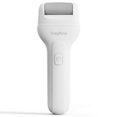 CozyTemp 전동 발각질제거기 무선 충전식 발바닥 굳은살 각질 제거, 화이트, V602