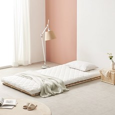 단잠 구름위에둥실둥실 9존 무소음매트리스 토퍼, 크림아이보리