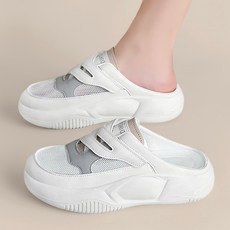 Modern Fashion 여성 볼넓은 메쉬 슬리퍼 발편한 뮬 운동화