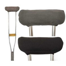 목발 보호대 겨드랑이 쿠션 미끄럼방지 커버 충격흡수, 그레이 1쌍