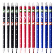 동아 미피 슬림색연필 2mm (리뉴얼), 검정4개+빨강4개+파랑4개, 1개
