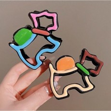 반묶음 미니 헤어클립 집게핀 귀여운 강아지 머리 집게(1+1)H314