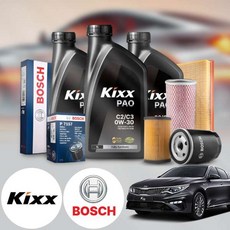 기아 K5(올뉴)(15~) 2.0 가솔린 킥스 제로 0W30 퍼포먼스 합성엔지오일 필터세트