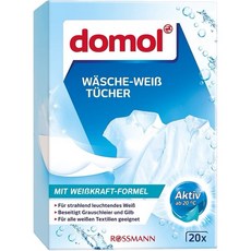 domol 洗衣機防染色紙, 1個, 白色衣物20入