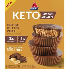 Atkins Keto 阿特金斯花生醬蛋白棒 8入, 1個, 240g