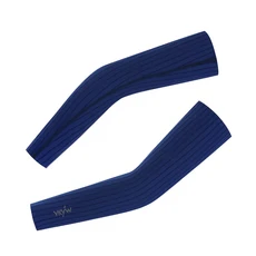 YKYWBIKE 사이클링 암 슬리브 여름용 에어로다이나믹 로드 바이크 자전거 아웃도어 SPF 50+ 통기성, Darkblue, XSmall