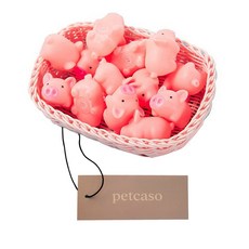 펫카소 아기 강아지 이갈이 장난감 삑삑이 돼지, 2세트