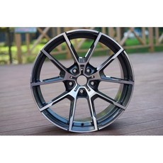 FK鋁圈 18吋 5/114.3 RA48G 亮鐵灰車面 鋁合金輪圈, 1個