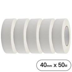 아트위브 대용량 종이 마스킹 테이프 아이보리 40mm (50M), 5개