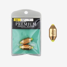 프리미엄 교체형 속공 순간 수중찌 민물 바다 유동 채비 수중 봉돌, 1개, 2개입