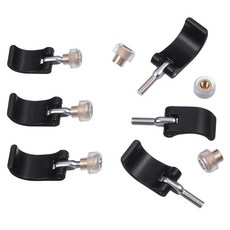 6팩 트레킹 폴 클램프 하이킹 너트 교체 클립 나사 포함 외부 퀵 플립 락 워킹 스틱 버클 등산 캠핑 야외 수리용 291250, 6팩 트레킹 폴 클램프 하이킹 너트 교체 클립 나사 포