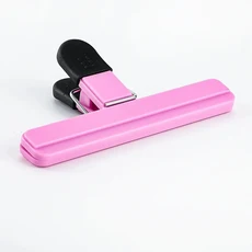대형 보관용 클립 봉투용 플라스틱 스낵 가정 사무실용 헤비듀티 밀봉, 06 pink 15cm