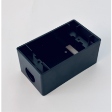 PVC 노출박스 블랙 콘센트용 박스 1개용 흑색 검정색 콘센트박스 70X120X54 단품 1개, 1개