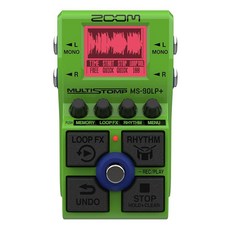 Zoom MS-90LP+ MultiStomp 루퍼 페달 90분 루프 13시간 녹음 하이파이 32비트 플로트 오디오 백라이트 LCD 리듬 패턴 및 미디 기타리스트 베