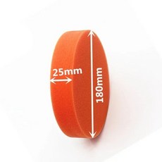 범용 자동차 플랫 스폰지 연마 버핑 패드 청소 왁싱 페인트 케어 액세서리 180mm 7 인치 신제품, 1개