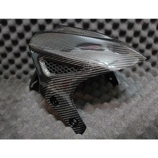 勁戰四代 五代 碳纖維前土除 補網造型開孔 正3000K卡夢開模 開孔土除 紋路清晰 超光澤, 1個