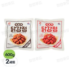 사조오양 옛골목 닭강정 매콤달콤 300g + 마늘간장 300g, 600g, 2세트